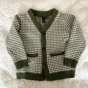 Janie and Jack Boys Houndstooth Cardigan